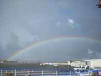 Santa Monica Municipal Airport (SMO) - A rainbow on Rwy21 final - by COOL LAST SAMURAI