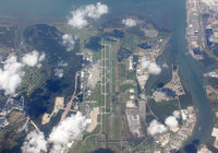 Brisbane International Airport, Brisbane, Queensland Australia (BNE) - Overview of BNE from FL340 enroute AKL-SIN. - by Andreas Müller
