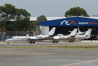 Sydney Airport, Mascot, New South Wales Australia (YSSY) - Sydney bizjet ramp - not many places where you can see three Westwinds side by side !!! - by Terry Fletcher