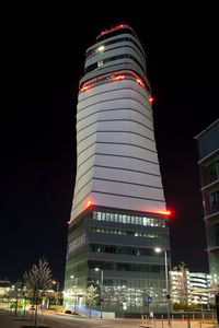 Vienna International Airport, Vienna Austria (VIE) - Tower at night - by Juergen Postl