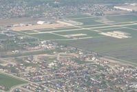 Lansing Municipal Airport (IGQ) - Looking north from 2500' - by Bob Simmermon