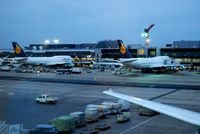 Frankfurt International Airport, Frankfurt am Main Germany (FRA) - 2 Lufthansa Boeing 747-400 (D-ABTA and D-ABVB) - by Hannes Tenkrat