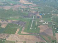 Gratiot Community Airport (AMN) - Looking west from 4500' - by Bob Simmermon