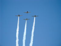 Santa Paula Airport (SZP) - The Condor Squadron in formation preliminary overflight - by Doug Robertson