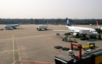 Tegel International Airport (closing in 2011), Berlin Germany (EDDT) - Airport traffic around gate 14 - by Holger Zengler