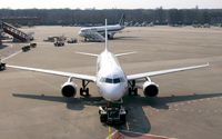 Tegel International Airport (closing in 2011), Berlin Germany (EDDT) - An Airbus of Air France is pushed out of parking position at gate 14 - by Holger Zengler