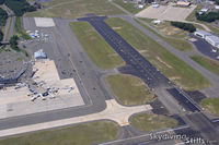 Bradley International Airport (BDL) - Runway paving at Bradley International, Windsor Locks, CT. - by Dave G