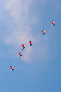 RAF Cosford Airport, Albrighton, England United Kingdom (EGWC) - RAF Falcons parachute display team at the Cosford Air Show - by Chris Hall