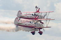 RAF Cosford Airport, Albrighton, England United Kingdom (EGWC) - Team Guinot Boeing Stearman displaying at the Cosford Air Show - by Chris Hall