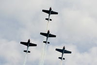 RAF Cosford Airport, Albrighton, England United Kingdom (EGWC) - The Blades aerobatic team at the Cosford Air Show - by Chris Hall