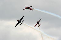 RAF Cosford Airport, Albrighton, England United Kingdom (EGWC) - The Blades aerobatic team at the Cosford Air Show - by Chris Hall