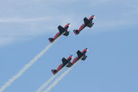 RAF Cosford Airport, Albrighton, England United Kingdom (EGWC) - The Blades aerobatic team at the Cosford Air Show - by Chris Hall