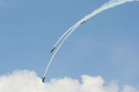 RAF Cosford Airport, Albrighton, England United Kingdom (EGWC) - The Blades aerobatic team at the Cosford Air Show - by Chris Hall