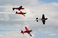 RAF Cosford Airport, Albrighton, England United Kingdom (EGWC) - The Blades aerobatic team at the Cosford Air Show - by Chris Hall