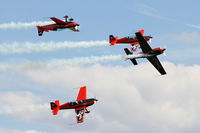 RAF Cosford Airport, Albrighton, England United Kingdom (EGWC) - The Blades aerobatic team at the Cosford Air Show - by Chris Hall