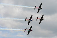 RAF Cosford Airport, Albrighton, England United Kingdom (EGWC) - The Blades aerobatic team at the Cosford Air Show - by Chris Hall