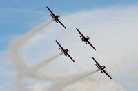 RAF Cosford Airport, Albrighton, England United Kingdom (EGWC) - The Blades aerobatic team at the Cosford Air Show - by Chris Hall