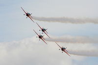 RAF Cosford Airport, Albrighton, England United Kingdom (EGWC) - The Blades aerobatic team at the Cosford Air Show - by Chris Hall