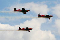 RAF Cosford Airport, Albrighton, England United Kingdom (EGWC) - The Blades aerobatic team at the Cosford Air Show - by Chris Hall