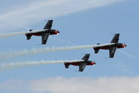 RAF Cosford Airport, Albrighton, England United Kingdom (EGWC) - The Blades aerobatic team at the Cosford Air Show - by Chris Hall