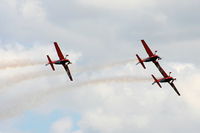 RAF Cosford Airport, Albrighton, England United Kingdom (EGWC) - The Blades aerobatic team at the Cosford Air Show - by Chris Hall