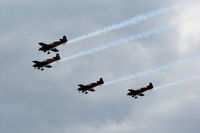 RAF Cosford Airport, Albrighton, England United Kingdom (EGWC) - The Blades aerobatic team at the Cosford Air Show - by Chris Hall