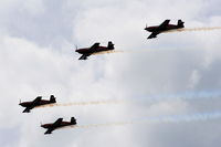RAF Cosford Airport, Albrighton, England United Kingdom (EGWC) - The Blades aerobatic team at the Cosford Air Show - by Chris Hall