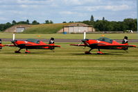RAF Cosford Airport, Albrighton, England United Kingdom (EGWC) - The Blades aerobatic team at the Cosford Air Show - by Chris Hall