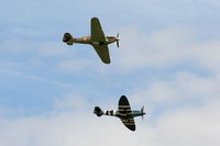 RAF Cosford Airport, Albrighton, England United Kingdom (EGWC) - Battle of Britain Memorial Flight at the Cosford Air Show - by Chris Hall