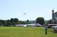 Beach City Airport (2D7) - Arrivals at the Father's Day fly-in. - by Bob Simmermon