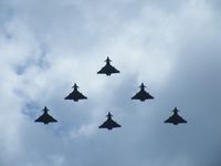RAF Halton - Typhoon flypast - by Simon Palmer