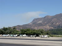 Santa Paula Airport (SZP) - Photo 4. South Mountain new fire just noted. Fire Department called. - by Doug Robertson