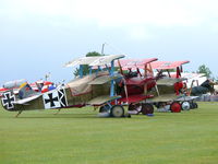 Duxford Airport, Cambridge, England United Kingdom (EGSU) - Nice line-up of oldtimers at the Legends 2009 - by Alex Smit