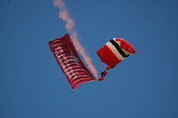 Shoreham Airport, Shoreham United Kingdom (EGKA) - The Parachute Regiment Red Devils at the superb RAFA Battle of Britain Airshow, Shoreham Airport, Aug 09 - by Eric.Fishwick