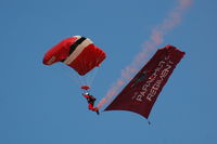 Shoreham Airport, Shoreham United Kingdom (EGKA) - The Parachute Regiment Red Devils at the superb RAFA Battle of Britain Airshow, Shoreham Airport, Aug 09 - by Eric.Fishwick