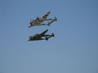 Camarillo Airport (CMA) - 'Wings Over Camarillo' Airshow 2009-two Lockheed Lightning P-38s-NL7723C and NX138AM '23 Skidoo' - by Doug Robertson