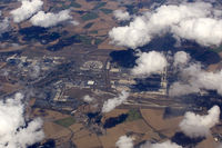 Paris Charles de Gaulle Airport (Roissy Airport), Paris France (CDG) - flying over Paris CDG at 29000 ft. - by FBE