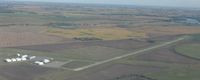Glenwood Municipal Airport (GHW) - Flying over the Glenwood, MN airport at about 2500 ft ASL. - by Kreg Anderson