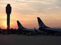 Orlando International Airport (MCO) - Tower at sunset - by Florida Metal