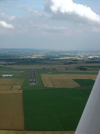 Pontoise Cormeilles-en-Vexin Airport - Downwind for Rwy 23 at Pontoise crossing centerline 12-30. - by Erdinç Toklu