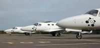 Blackbushe Airport, Camberley, England United Kingdom (EGLK) - BLINK CESSNA MUSTANG'S G-FBNK, G-FBKA AND G-FLBK ON THE TERMINAL RAMP  - by BIKE PILOT