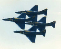 Denton Municipal Airport (DTO) - Blue Angels at the Denton Airshow 1985 - by Zane Adams
