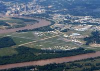 Shreveport Downtown Airport (DTN) - Over the Shreveport Downtown airport. - by paulp