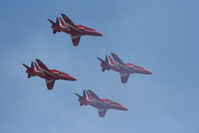 RAF Cosford Airport, Albrighton, England United Kingdom (EGWC) - Red Arrows displaying at the Coford Airshow - by Chris Hall
