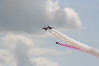 RAF Cosford Airport, Albrighton, England United Kingdom (EGWC) - Red Arrows displaying at the Cosford Airshow - by Chris Hall