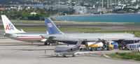 Princess Juliana International Airport, Philipsburg, Sint Maarten Netherlands Antilles (TNCM) - Never seen befor an a american airlines park at that gate!!! - by SHEEP GANG