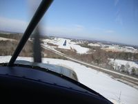 Mount Airy/surry County Airport (MWK) - On final 36 in our 1946 Luscombe 8A - by Robbie Thompson