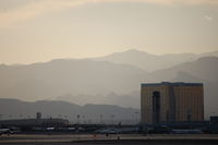 Harry Reid International Airport (LAS) - LAS ATCT with Mandalay Bay in the background. - by AJ Heiser