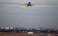 Leipzig/Halle Airport, Leipzig/Halle Germany (EDDP) - Leaving LEJ for a short jump to CGN - by Holger Zengler