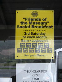 Santa Paula Airport (SZP) - Friends of the 'Museum' Social Breakfast Schedule-2010 - by Doug Robertson